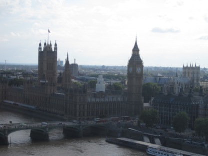 Big Ben vom London Eye aus