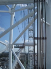 Sicht auf das London Eye aus einer der Gondeln